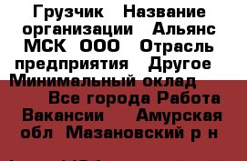 Грузчик › Название организации ­ Альянс-МСК, ООО › Отрасль предприятия ­ Другое › Минимальный оклад ­ 40 000 - Все города Работа » Вакансии   . Амурская обл.,Мазановский р-н